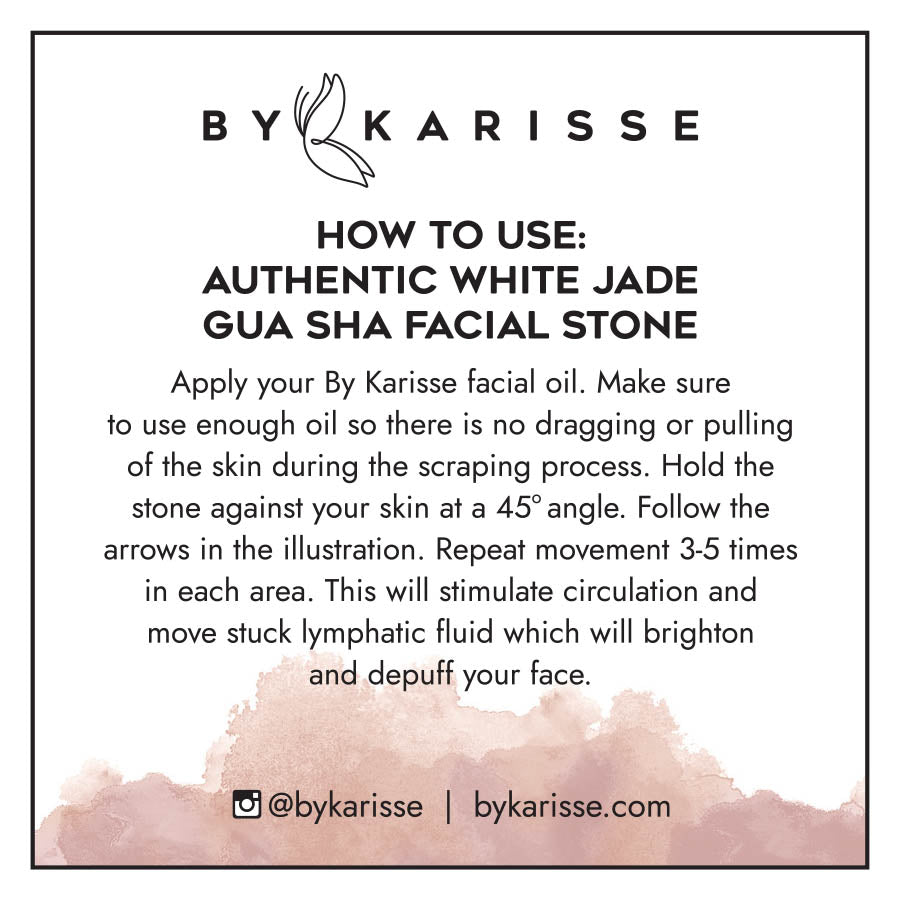 White Jade Gua Sha Facial Stone